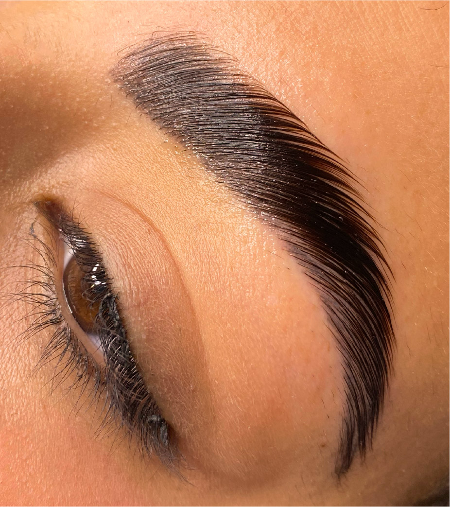 Brow Lamination With Brow Cleaning